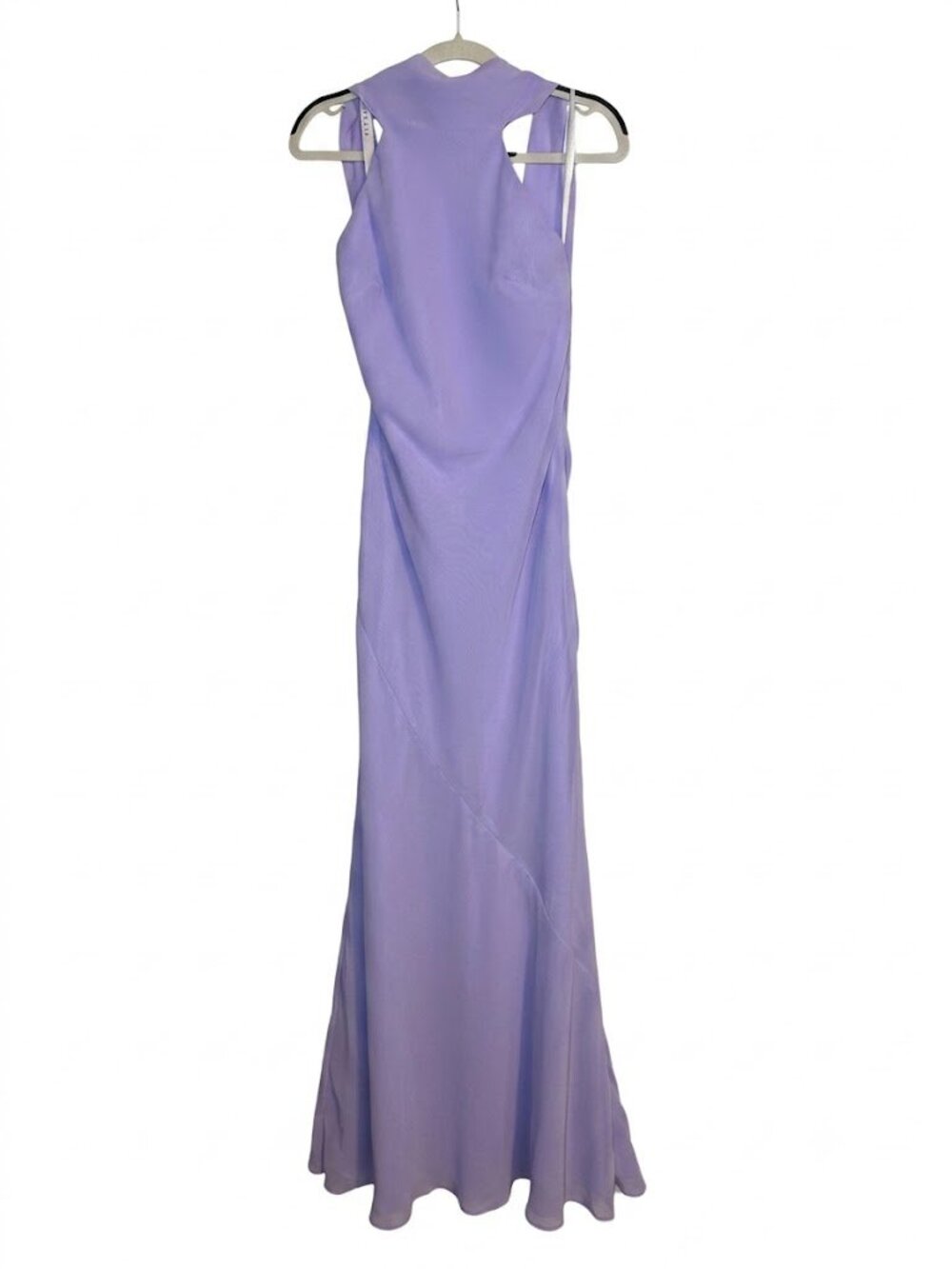 AZAZIE Lilac Chiffon Scarf Halter Neck Maxi Bridesmaid Dress Size A4 NWT